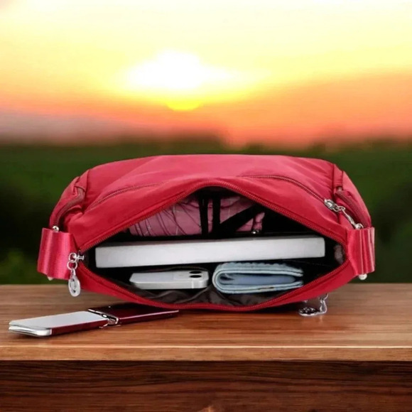 🆕 Nylon Crossbody Bag for Women | Large Capacity & Lightweight Travel-Ready - Picture 6 of 11